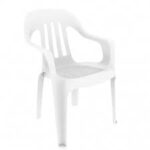 Silla Plastica Garden Life Pasadena Rezzla blanca